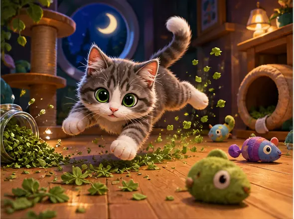 Catnip Studio Jigsaw cat-themed game artwork