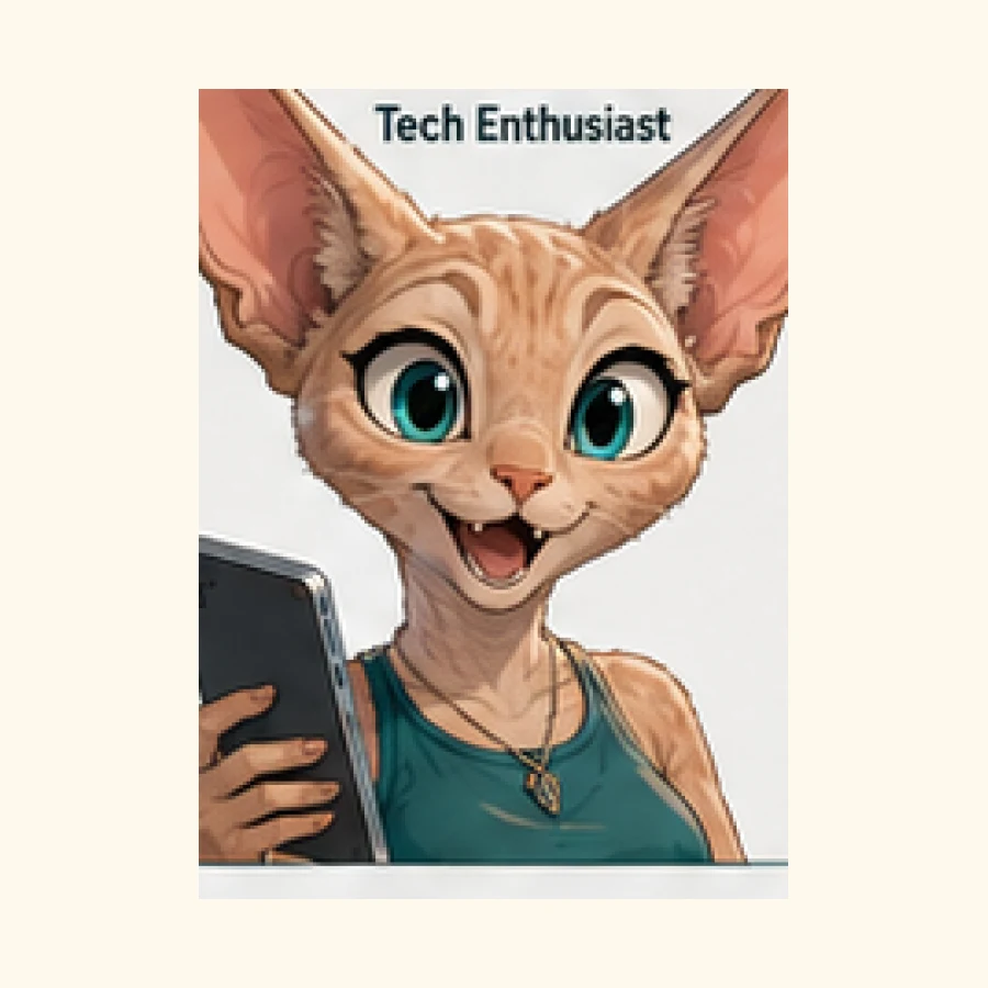 A smart-home comic cat from Firmware and Fur, shown around devices, boxes and automation mishaps.