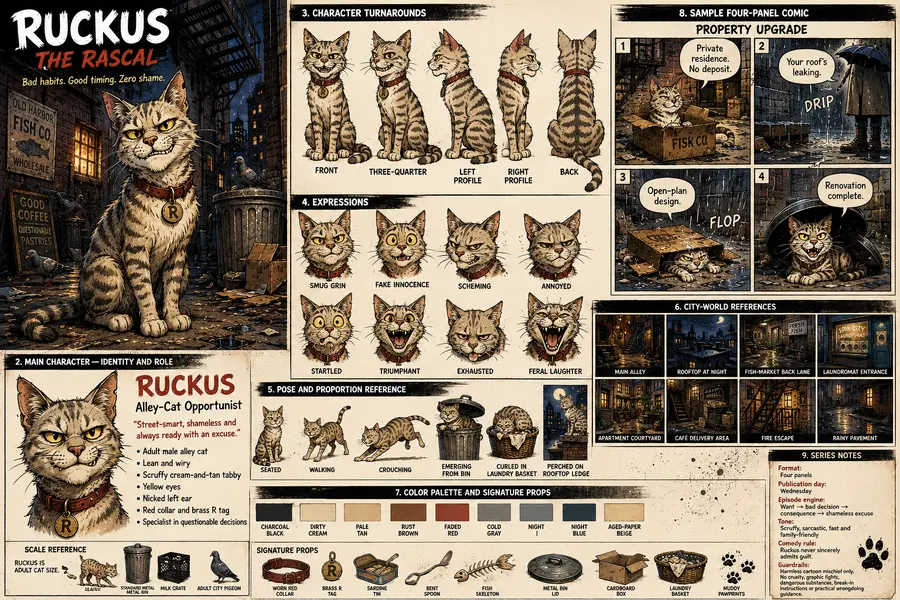 Ruckus the Rascal reference art