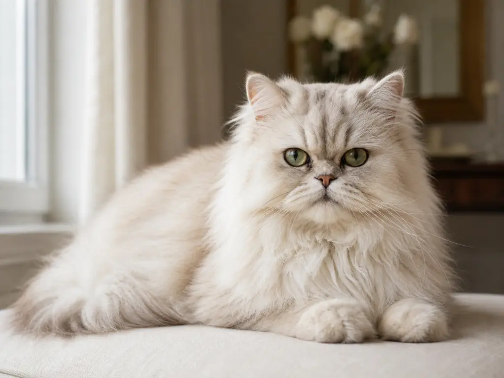 AI-generated ultra-realistic Persian cat photo for the Pisces horoscope breed match.