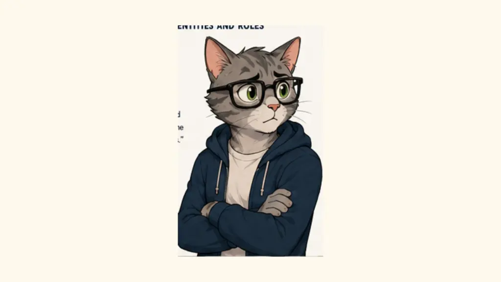 CatWorldly character reference portrait for Leo.