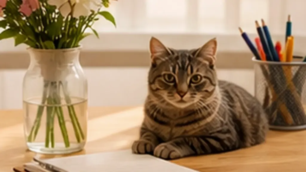 AI-generated CatWorldly illustration for How We Use AI.