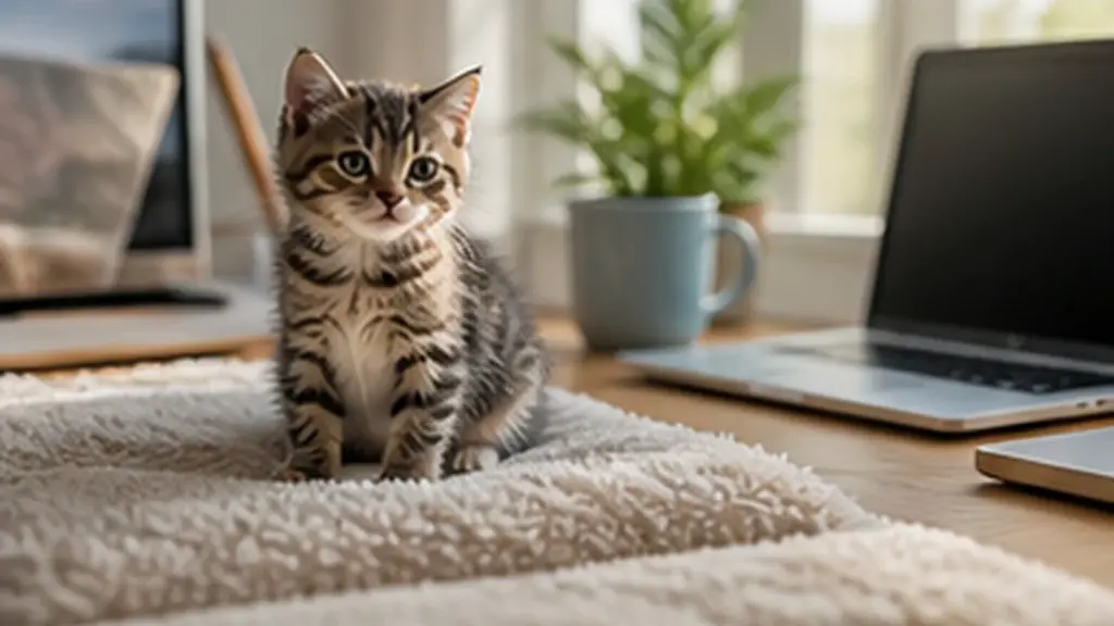 AI-generated CatWorldly illustration for New Kitten First Week Checklist.