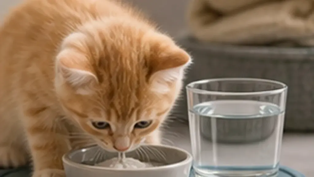 AI-generated CatWorldly illustration for Kitten Feeding Schedule for the First Week.