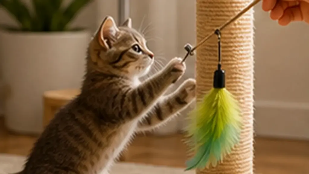 AI-generated CatWorldly illustration for New Cat First Week.