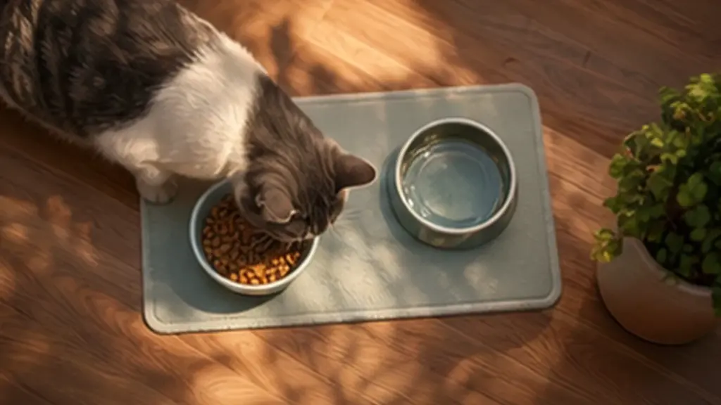 AI-generated CatWorldly illustration for Kitten Scratching Furniture: Redirect Early.