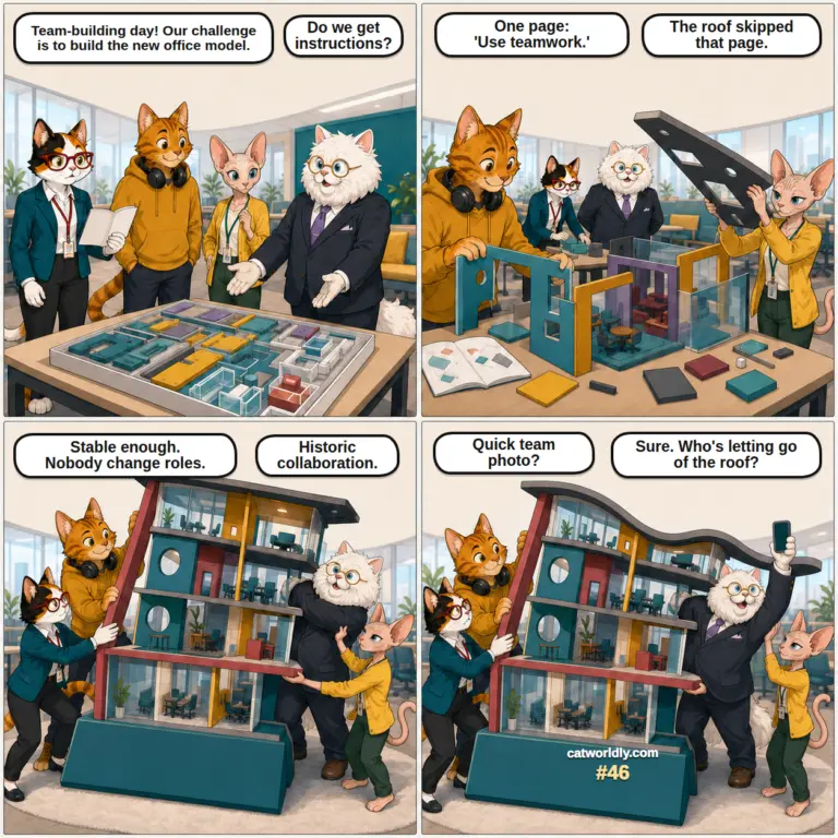Paws and Deadlines #46: The Team Photo